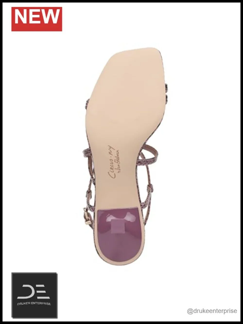Faux Leather Strappy Kitten Heel Sandals